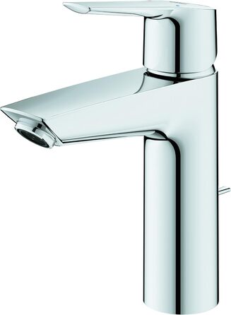 Змішувач для ванної кімнати GROHE Start, хромований, водозберігаючий, з донним клапаном, 17 см, з інструментом 3-в-1