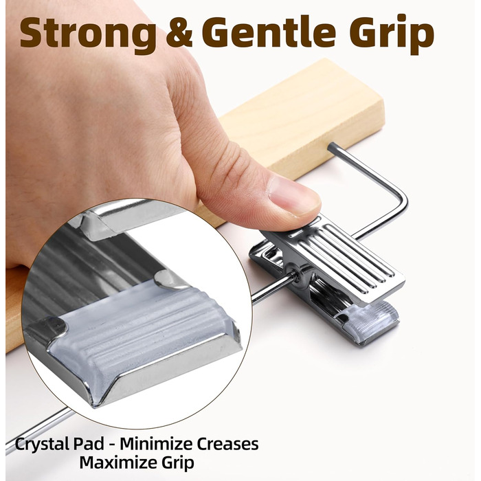 Дерев'яні вішалки для штанів та одягу HOUSE DAY з кліпсами, 25 шт. - білі, 35,5 см, поворотний гачок, економія місця