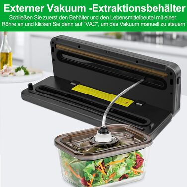 Вакууматор 7 в 1 професійний з різаком, цифровим таймером та 100 пакетами для вакуумування, автоматичний запечатувач