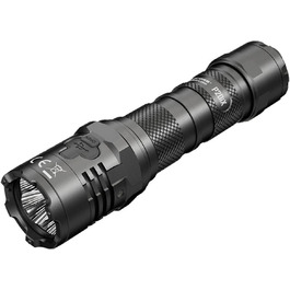 Надпотужний тактичний ліхтарик Nitecore унісекс P20iX, чорний, універсальний і ультра-крихітний титановий брелок для ключів NTK05 (Одиночний)