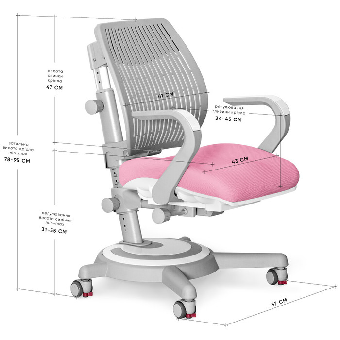 Крісло Mealux Ergoback KP (арт.Y-1020 PN)