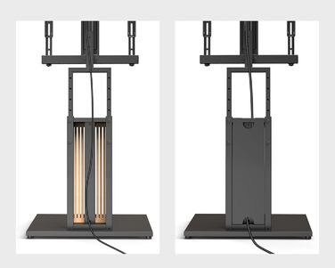 Підставка для телевізора FITUEYES Zen Series Black: дерев'яна, поворотна, регульована по висоті (32-65 дюймів)