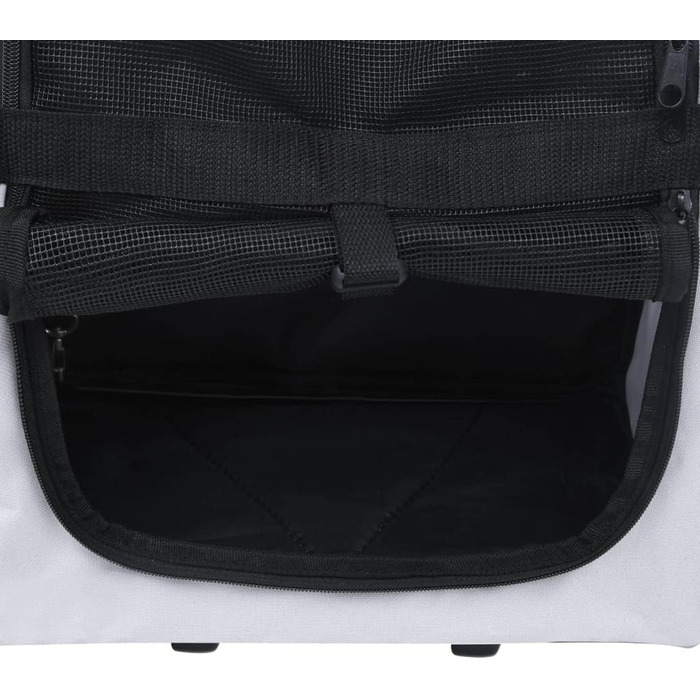 Складна сумка-візок для собак з рюкзаком для транспортування (сірий)