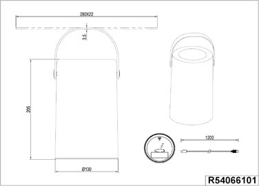 Настільна світлодіодна сонячна лампа Reality Lights R54076101, USB-C (Garcia)