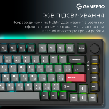Бездротова механічна клавіатура GamePro Asgard Yord (MK266BK)