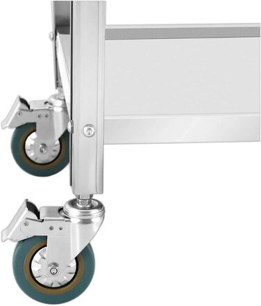 Сервізний візок Royal Catering RCGW 12 з 2 поличками, 80 x 57 x 3,5 см, 100 кг, нержавіюча сталь