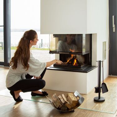 Кошик для дров Relaxdays з нержавіючої сталі