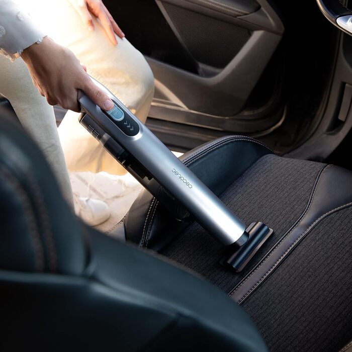 Ручний пилосос Cecotec Conga Rockstar: 210 Вт, цифровий, 20 кПа, до 40 хв роботи, 2 режими, аксесуари для меблів та матраців, сірий (Micro Essential)