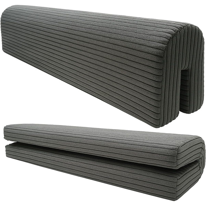 Захист для ліжечка дитячого бортик-подушка від випадання (Сірий, 60 см)