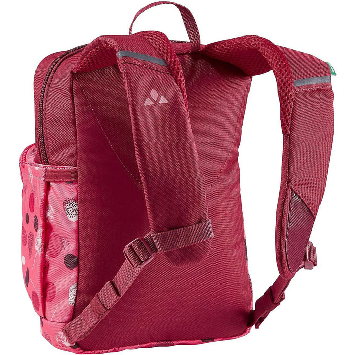 Дитячий рюкзак VAUDE Minnie для хлопчиків і дівчаток, зручний туристичний рюкзак для дітей, стійкий до погодних умов шкільний рюкзак з великою кількістю місця для зберігання та світловідбиваючими елементами One size яскраво-рожевий/журавлинний