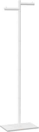 Підлогова вішалка для одягу Metall, стійка вішалка для курток, 175 см, білий колір, 39x26x175 см