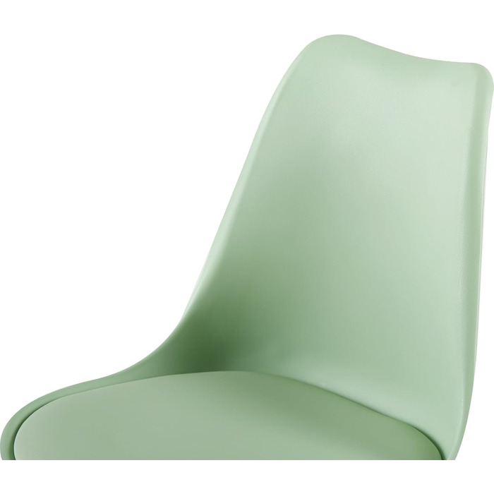 Набір з 4-х стільців EGGREE для їдальні в скандинавському стилі, зелений колір, масивна букова нога, сертифікований SGS