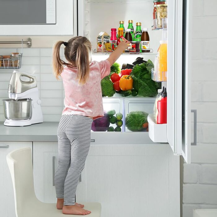 Поворотна підставка для холодильника, Lazy Susan Прямокутна, нековзна, прозора, 40x30см