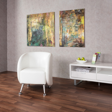 Крісло для відпочинку / Крісло-шезлонг Сент-Люція Штучна шкіра білий hjh OFFICE