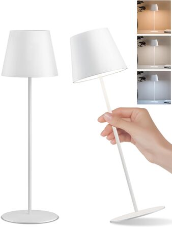 LED-лампа настільна бездротова FUYO, 2 шт. з USB-C зарядкою, регулювання яскравості, 2700K-6000K, для дому та саду (чорна)