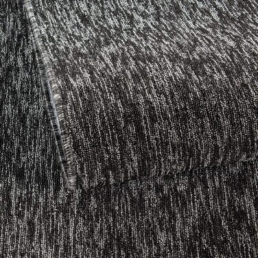 Килим з коротким ворсом Плоский тканий килим з петлями, легкий у догляді для вітальні, спальні та дитячої, світло-сірий (антрацит, 080x150 см)