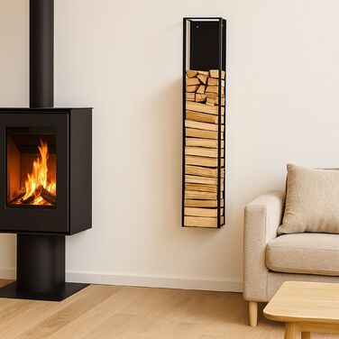 Поличка для дров Relaxdays для кріплення на стіні