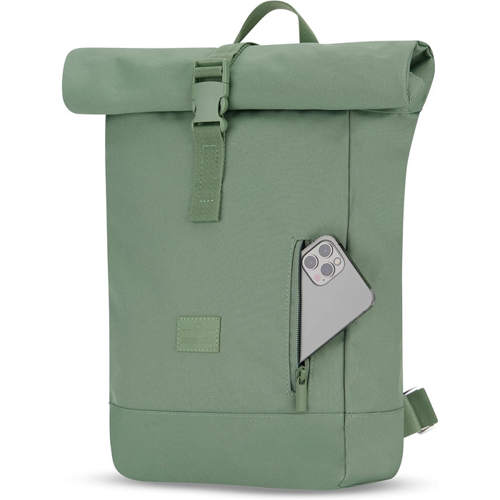 Рюкзак Johnny Urban Women & Men Small - Robin Small - Невеликий рюкзак з 12-дюймовим відділенням для ноутбука - Денний рюкзак для бізнесу Uni City - водовідштовхувальний шавлія зелений