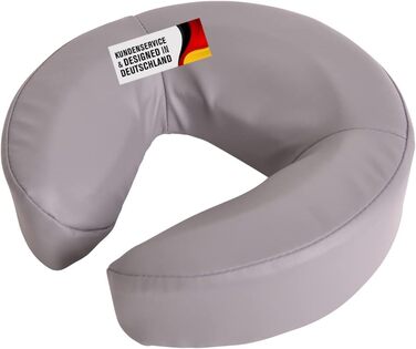 Подушка для масажного столу з екошкіри (сіра)