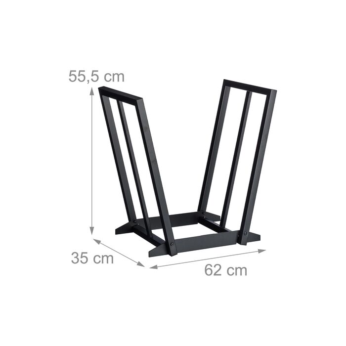 Стильна полиця для дров Relaxdays у формі V