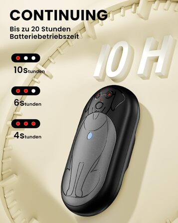 Електричний грієчка Miaton 6000mAh: перезаряджуваний кишеньковий обігрівач для рук, кемпінгу, подарунок