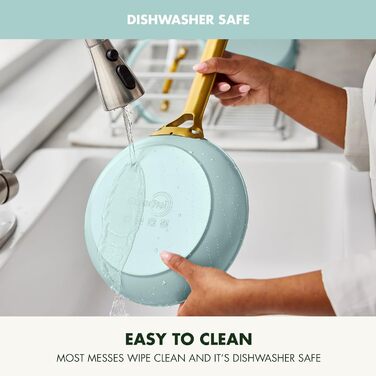 Набір сковорідок GreenPan з антипригарним покриттям, 25.4 см та 30.5 см, кераміка, нержавіюча сталь, NSF-сертифіковані, піч та посудомийна машина, моховий зелений