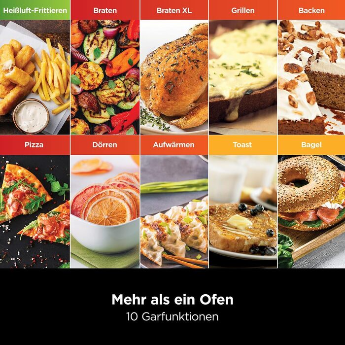 Ninja Foodi Міні-піч 8-в-1 SP101EU: Air Fry, Гриль, Випічка, та інше. Срібно-чорний колір