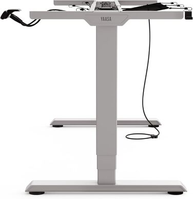 Регульований стіл Yaasa Frame S з USB-портом, телескопічний, з блокуванням клавіш (білий)