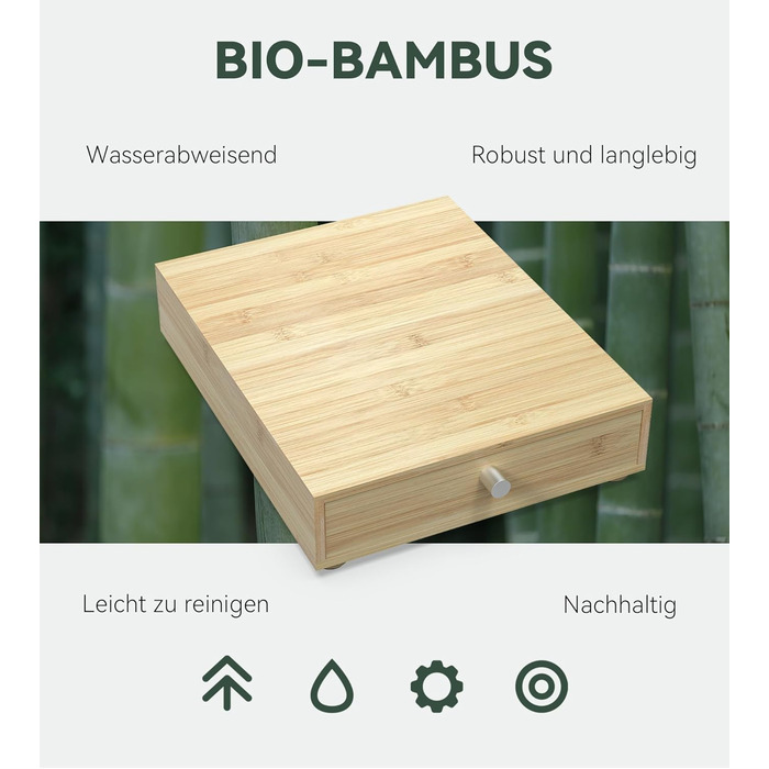 Організатор для капсул Nespresso та Lavazza, бамбук, на 48 капсул. Підставка під кавомашину