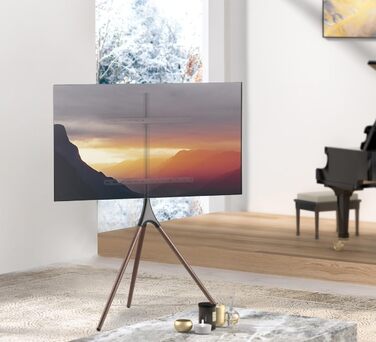 Підставка для телевізора My Wall HT22L: регульована висота, поворотна, для телевізорів 32-75 дюймів (81,3-190,5 см), дерев'яний дизайн