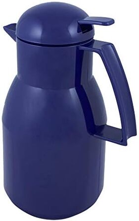 Термос Helios Top Push з нержавіючої сталі, 1 літр, темно-синій