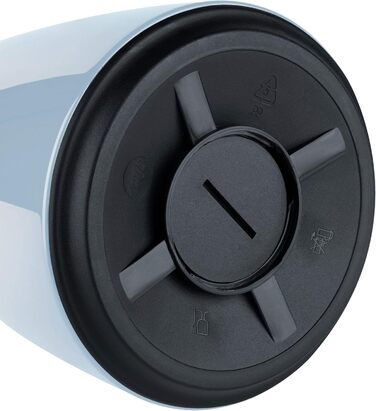 Термос Emsa Campo 1л з Quick Tip, блакитний | З нержавіючої сталі, 12 год тепла, 24 год холоду | Легке миття