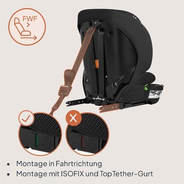 Автокрісло Lionelo Billy i-Size 76-150 см (15 міс - 12 років), ISOFIX, R129, чорно-сіре