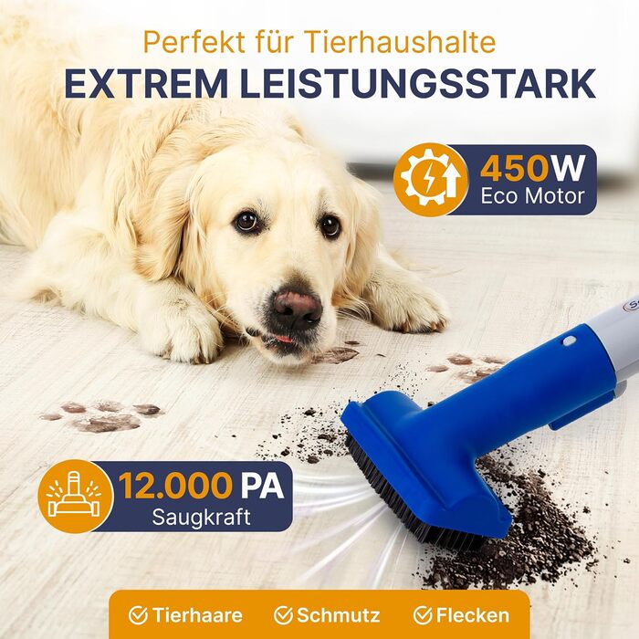 Многофункціональний пилосос MultiCleaner WS450 5-в-1 для килимів, меблів, авто та тварин. Потужний 450W, з аксесуарами, самоочищення