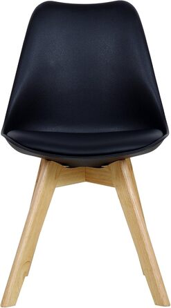 Крісла для їдальні WOLTU, 4 шт. в наборі, скандинавський стиль, штучна шкіра, масивне дерево, до 150 кг