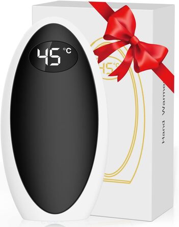 Грілка для рук Powerbank 5200mAh, USB, електрична, для активного відпочинку, зимовий подарунок для дітей, жінок та чоловіків (Чорний)