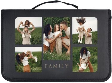 Wanapix Набір для барбекю з персоналізацією | 6 аксесуарів (2 ножі, заточувач, ніж для нарізання, щипці, бамбукова дошка)