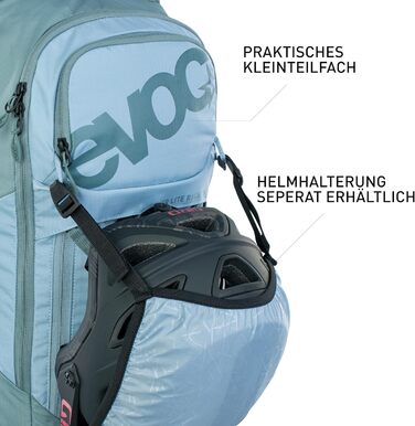 Рюкзак EVOC Protector FR Lite Race 10 10L - сіровуглець/чорний (Kopen Blue/Slate, S)