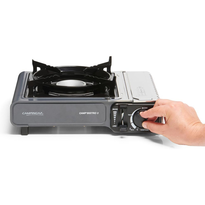Газовий намет Camp Bistro 3 від Campingaz - компактний одноконфорочний намет для кемпінгу з валізами, 2200 Вт