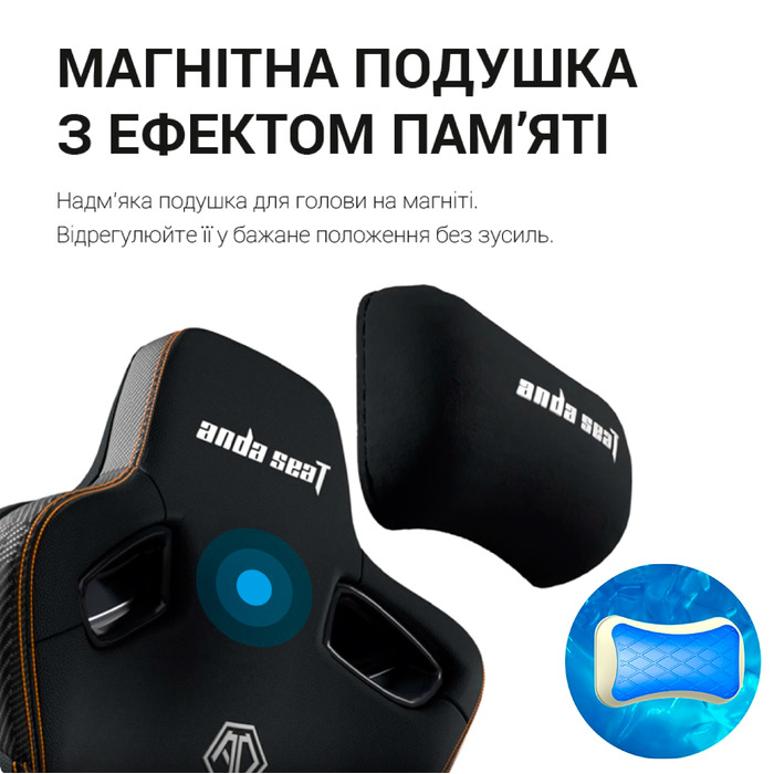 Крісло ігрове Anda Seat Kaiser 3 Pro Fabric Black Size XL
