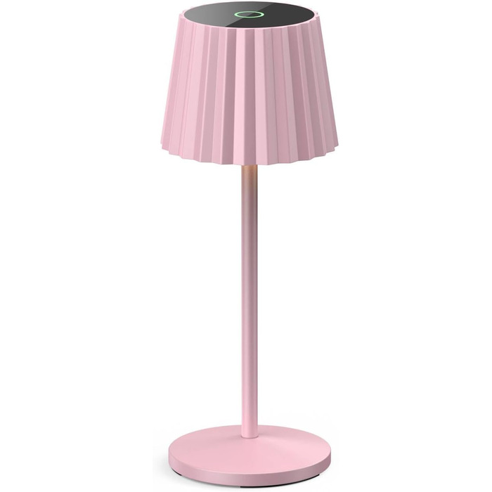 Lindby LED акумуляторна бездротова настільна лампа з датчиком дотику, рожева, IP54 (для внутрішнього та зовнішнього використання)