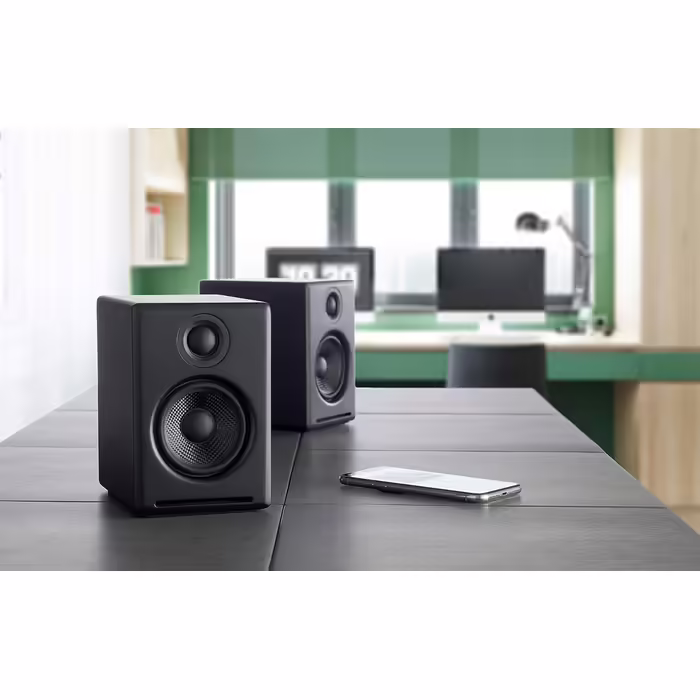 Акустична система Audioengine A2 Plus Bluetooth 60 Вт для комп'ютера та геймінгу, чорна