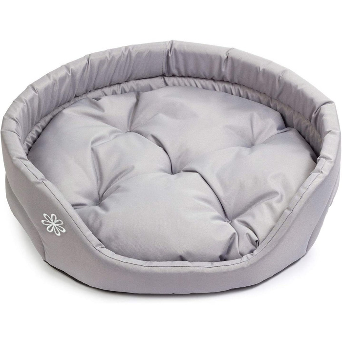 Ліжко для собак в бутік-зоопарку / овальна подушка для собак для великих собак / стійка до подряпин підстилка для собак з подушкою / кошик для собак / миється поліестер / великий XL (760 см / Колір Сірий XL 760 см сірий