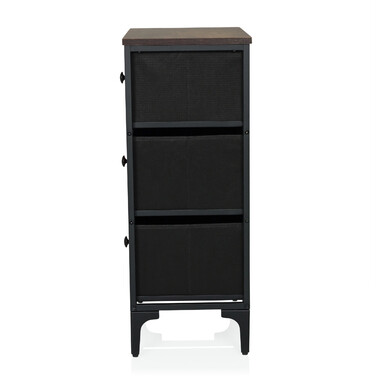 Комод AMERIKO S 45x30x77см 3 шухляди різнокольорові hjh LIVING