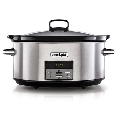 Мультиварка Crockpot Digital Slow Cooker 7.5 л з регулюванням часу приготування | Нержавіюча сталь [CSC063X]