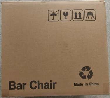 Набір з 2 барних стільців GIKPAL з дерев'яною спинкою та шкіряним сидінням, обертаються, чорний