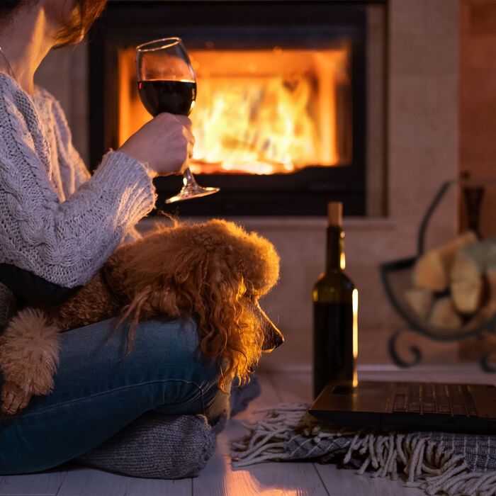 Кошик для дров Relaxdays, чорний