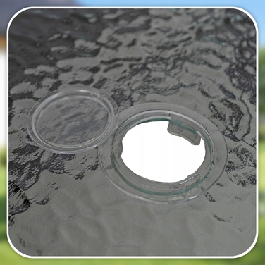 Комплект садових меблів MEBEL ELITE, тканина, чорний, 8 предметів