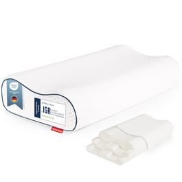 Ортопедична подушка Blumtal з підтримкою шиї - подушка з Memory Foam, сертифікат Oeko-TEX, для зняття болю в шиї, ергономічна подушка для тих, хто спить на боці, розмір 60x36x13 см