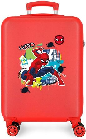 Сумки Disney Joumma, Валіза Marvel Spiderman Urban Cabin, ABS, 4 подвійних колеса, кодовий замок